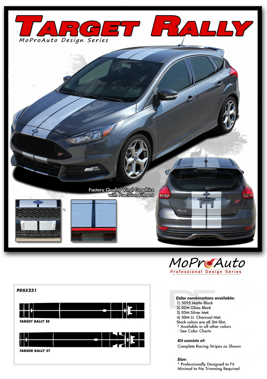 2015 2016 2017 2018 Ford Focus Racing Stripes Target Rally