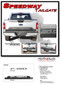 SPEEDWAY TAILGATE : Ford F-150 Decals Rear Blackout Inlays Vinyl Graphic Stripe Kit for new 2018, 2019, 2020 Models (M-PDS-5248) -Details