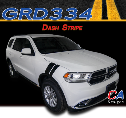 2010-2018 Dodge Durango Dash Hood Stripe Vinyl Striping Graphic Kit (M-GRD334)