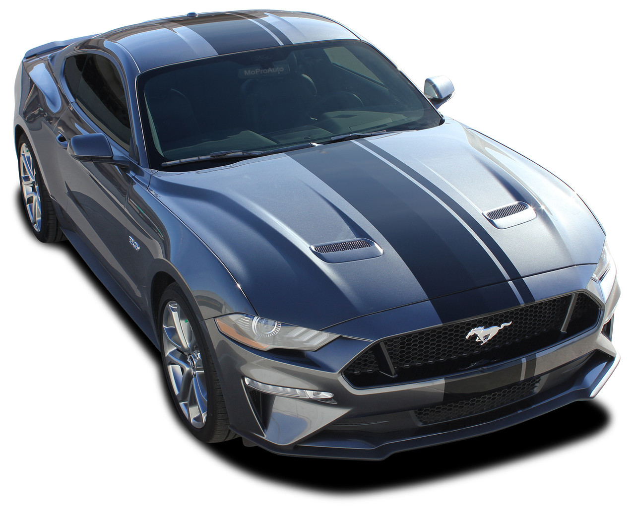 Euro Xl Rally Ford Mustang Racing Stripes Center Wide Offset Racing Decals Vinyl Graphics Kit Fits 2018 2019 2020 Moproauto Professional Vinyl Graphics And Striping