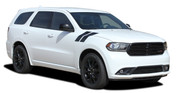 DURANGO DOUBLE BAR - 2011-2025 Dodge Durango Hood Hash Marks Stripes Decals Vinyl Graphics Kit (M-PDS-5543)