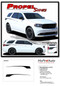 PROPEL SIDES - 2011-2025 Dodge Durango Rear Quarter Accent Stripes Decals Vinyl Graphics Kit - Details