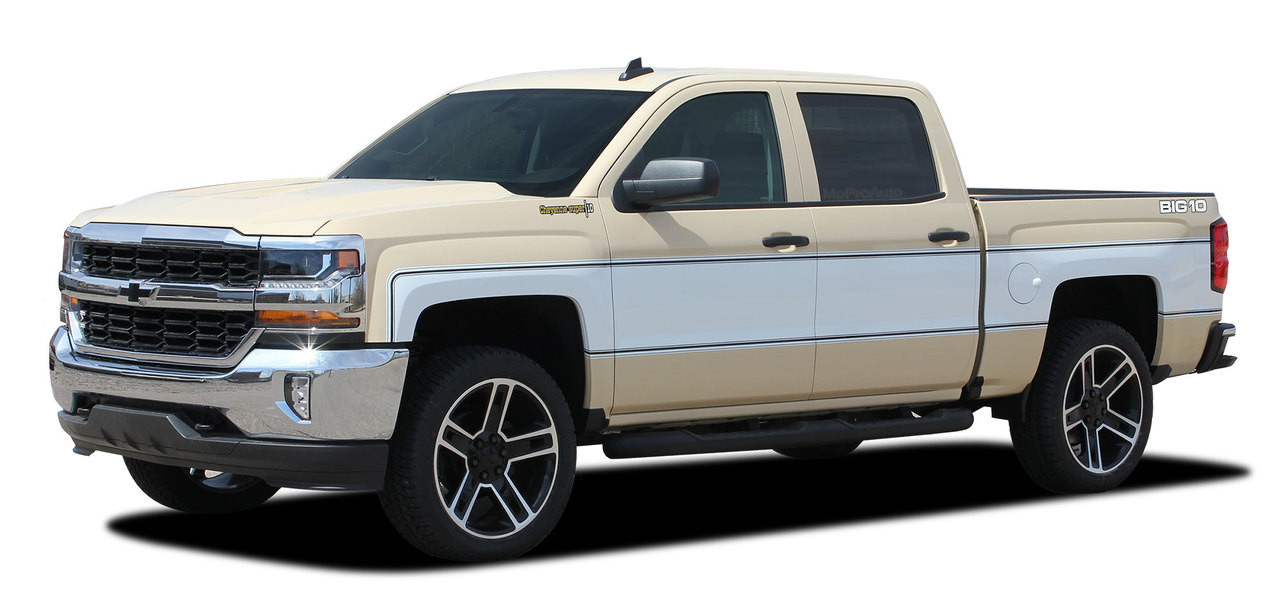 Cheyenne Retro 2014 2018 Chevy Silverado Mid Body Wrap