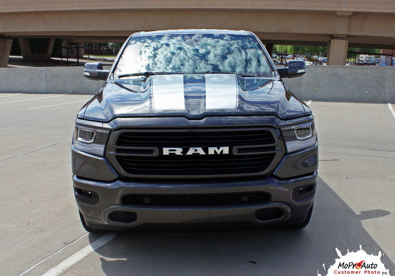 Ram Racing Sticker RAM RALLY | 2019-2024 Dodge Ram Racing Stripes Hood Decals Tailgate ...