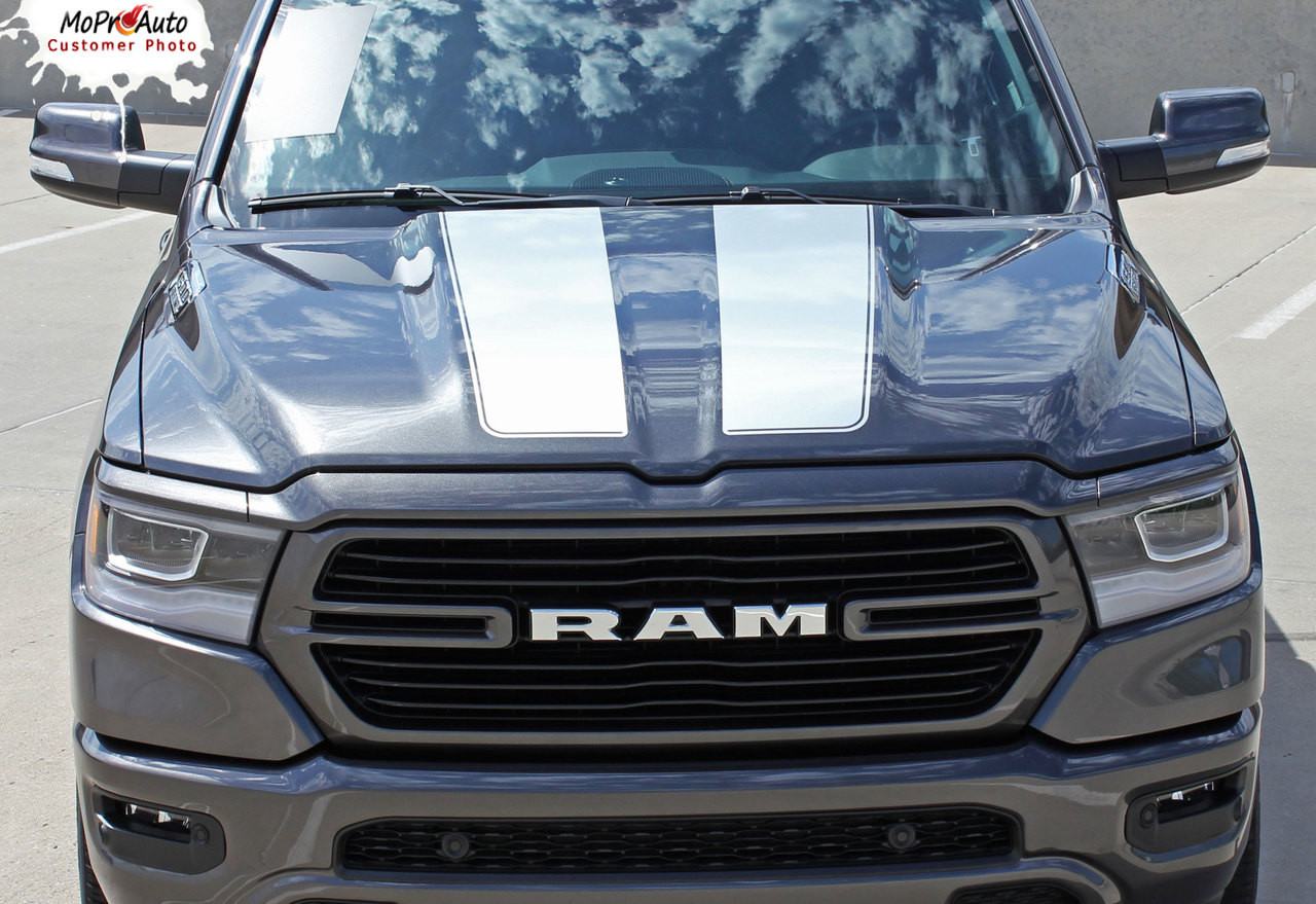 Ram Performance Starters Racing Sticker RAM RALLY : 2019 2020 2021 2022 2023 Dodge Ram Racing Stripes Hood ...