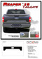 REAPER TAILGATE 18 : Ford F-150 Tailgate Blackout Vinyl Graphic Decal Stripe Kit for 2018, 2019, 2020 - Details