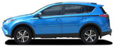 RAVAGE SIDES : 2013 2014 2015 2016 2017 2018 Toyota RAV4 Side Door Accent Vinyl Graphic Stripes Decal Kit (M-PDS-5789)