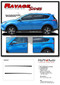 RAVAGE SIDES : 2016 2017 2018 2019 Toyota RAV4 Side Door Accent Vinyl Graphic Stripes Decal Kit - Details