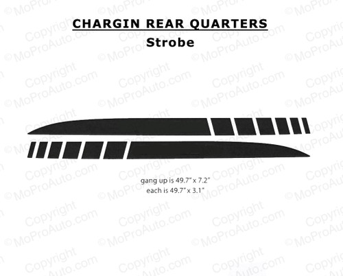 Dodge Charger Rear Quarter Panel Strobes Decal Vinyl