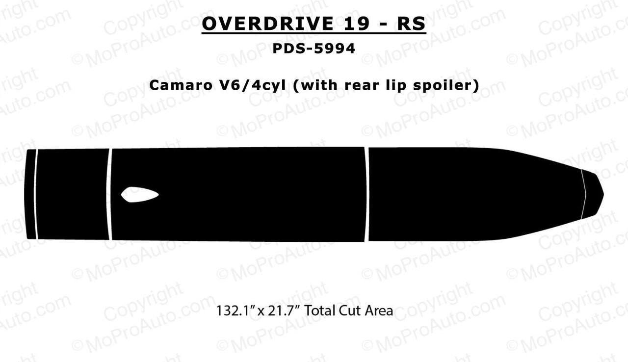 2019 2020 2021 2022 2023 2024 Chevy SS RS Camaro OVERDRIVE Vinyl Graphics Kits, Decals, Stripes