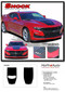 2019 2020 2021 2022 2023 2024 Camaro Hood Decal SHOCK : Chevy Camaro Center Stinger Style Hood Stripe Decals Vinyl Graphics Kit (M-PDS-5986) - Details