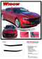2019 2020 2021 2022 2023 2024 Camaro Hood Decals WIDOW : Chevy Camaro Spider Stripes Hood Spear Decals Vinyl Graphics Kit (M-PDS-5989) - Details