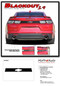 2019 2020 2021 2022 2023 Camaro Rear Decklid BLACKOUT Decal : Chevy Camaro Trunk Blackout Stripe Vinyl Graphics Kit (M-PDS-5988) - Details