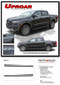 UPROAR : Ford Ranger Upper Body Door Stripes Vinyl Graphics Decals Kit 2019 2020 2021 2022 - Details
