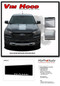 VIM HOOD : Ford Ranger Center Hood Stripes Vinyl Graphics Decals Kit 2019 2020 2021 2022 - Details