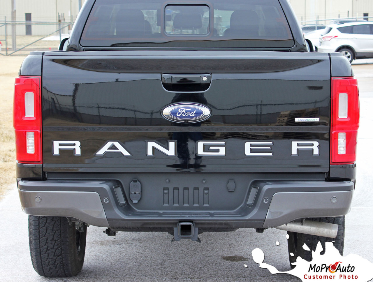 2019 2020 2021 2022 Ford  Ranger REAR TAILGATE LETTERS Vinyl Graphics and Decals Kit - MoProAuto Pro Design Series