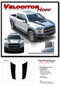 VELOCITOR HOOD - Ford Raptor Split Hood Stripes Vinyl Graphics Decals Kit 2018, 2019, 2020 (M-PDS-5719) - DETAILS