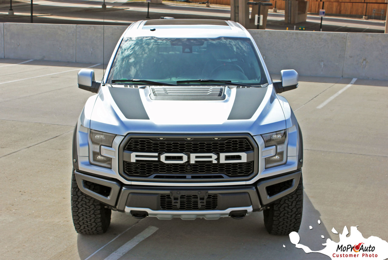 2018 2019 2020 Ford  Raptor VELOCITOR HOOD Vinyl Graphics and Decals Kit - MoProAuto Pro Design Series