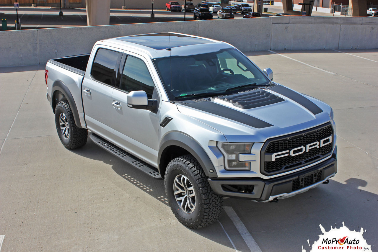 2018 2019 2020 Ford  Raptor VELOCITOR HOOD Vinyl Graphics and Decals Kit - MoProAuto Pro Design Series