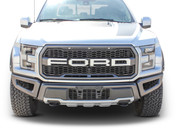 VELOCITOR GRILL : Ford Raptor Front Grill Text Decals Letter Stripes Vinyl Graphics Kit 2018 2019 2020 (M-PDS-6175)