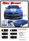 2020 2021 2022 2023 2019 Camaro Racing Stripes REV SPORT : Chevy Camaro Hood Decals Rally Vinyl Graphics Kit - Details