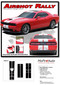Dodge Challenger Hellcat SRT Racing Stripes AIRSHOT RALLY : Vinyl Graphics Bumper to Bumper Decals fits 2015, 2016, 2017, 2018, 2019, 2020, 2021, 2022 - DETAILS