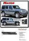 HAVOC : Jeep Wrangler JL Side Body Vinyl Graphics Door Decal Stripe Kit for 2018 2019 2020 2021 2022 2023 2024 Models - Details