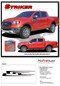 STRIKER : Ford Ranger Side Door Stripes Vinyl Graphics Decals Kit 2019 2020 2021 2022 2023 2024 - Details