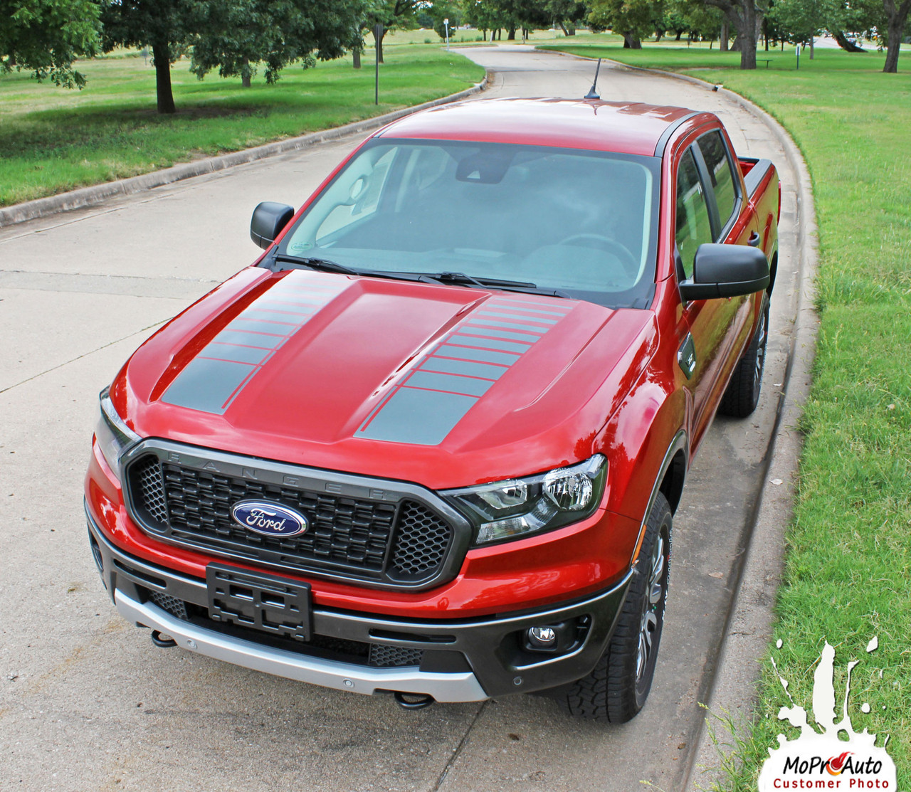 2019, 2020, 2021, 2022, 2023 Ford  Ranger NOMAD HOOD Vinyl Graphics and Decals Kit - MoProAuto Pro Design Series