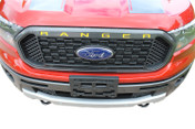RANGER GRILL LETTERS : Ford Ranger Grill Decals Name Vinyl Graphics Kit fits 2019 2020 2021 2022 (M-PDS-6558)