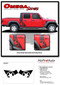 OMEGA SIDES : Jeep Gladiator Side Door Star Vinyl Graphics Body Decal Stripe Kit for 2020-2024 Models - Details