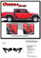 OMEGA SIDES - Jeep Gladiator Side Door Star Vinyl Graphics Body Decal Stripe Kit for 2020-2025 Models - Details