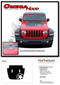 OMEGA HOOD - Jeep Gladiator Hood Decals with Star Vinyl Graphics Stripe Kit for 2020-2025 Models - Details