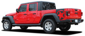 BOOTSTRAP : Jeep Gladiator Side Body Star Vinyl Graphics Decal Stripe Kit for 2020-2021 Models (M-PDS-6715)