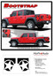 BOOTSTRAP : Jeep Gladiator Side Body Star Vinyl Graphics Decal Stripe Kit for 2020-2024 Models  - Details