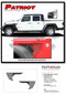 PATRIOT Jeep Gladiator Side Body Star Vinyl Graphics Decal Stripe Kit for 2020-2024 Models - Details
