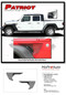 PATRIOT Jeep Gladiator Side Body Star Vinyl Graphics Decal Stripe Kit for 2020-2026 Models - Details