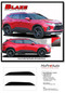 BLAZE - 2019-2024 Chevy Blazer Stripes Lower Rocker Panel Decals Vinyl Graphics Kit - Details