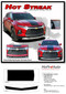 HOT STREAK - 2019-2026 Chevy Blazer Hood Stripes and Front Fascia Blackout Decal Vinyl Graphics Kit - Details