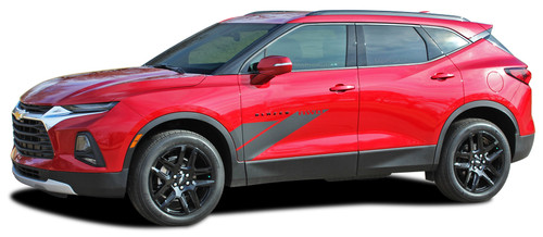 SIDEKICK : 2019 2020 2021 2022 2023 Chevy Blazer Side Door Stripes Body Decals Accent Vinyl Graphics Kit (M-PDS-6819)