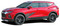 SIDEKICK - 2019-2026 Chevy Blazer Side Door Stripes Body Decals Accent Vinyl Graphics Kit (M-PDS-6819)