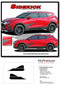 SIDEKICK : 2019 2020 2021 2022 2023 Chevy Blazer Side Door Stripes Body Decals Accent Vinyl Graphics Kit - Details