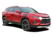 TORCH - 2019-2026 Chevy Blazer Fender Stripes Hood Double Bar Decals Accent Vinyl Graphics Kit (M-PDS-6818)