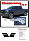 HASHMARK 1500 : Chevy Silverado Fender to Hood Stripes Double Bar Hash Mark Decals Vinyl Graphic Kit fits 2019 2020 2021 2022 2023 - Details