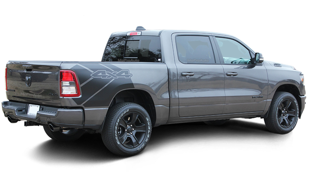REVOLUTION 1500 SIDES : 2019 2020 2021 2022 2023 Dodge Ram 1500 Side Bed  Decals Vinyl Graphic Stripe Kit - MoProAuto | Professional Vinyl Graphics  and Striping