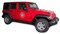 WRANGLER STAR : Jeep Wrangler Side Door or Hood Stars Vinyl Graphics Decal Stripe Kit for 2007-2020 2021 2022 2023 2024 Models