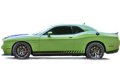 Dodge Challenger Rocker Stripes ROCKER STROBE: Side Door Body Decals Lower Rocker Panel Vinyl Graphics Accent fits 2008-2020, 2021, 2022, 2023