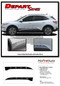 DEPART ROCKERS : Ford Escape Side Door Rocker Stripes Vinyl Graphics Decals Kit 2020-2021 Models - Details