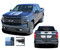 BOW RALLY - Chevy Silverado Racing Stripes Hood Decal Vinyl Graphic Kit fits 2019 2020 (M-PDS-6881)