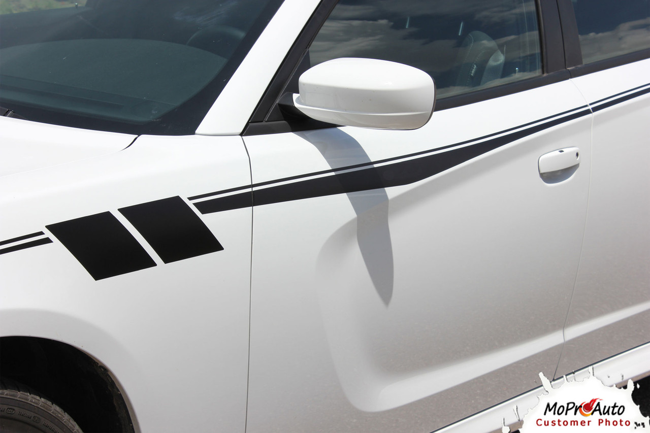 2015, 2016, 2017, 2018, 2019, 2020, 2021, 2022, 2023 Dodge Charger FIERCE Side Body Door Vinyl Graphics, Stripes and Decals Set